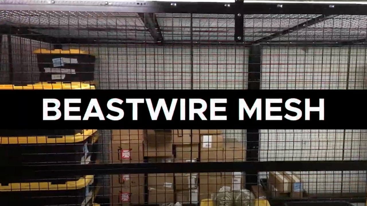 public safety storage wire mesh cage